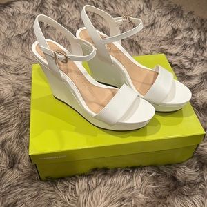 Gianni Bini White Juudeth Wedges